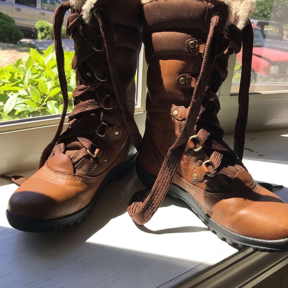 ❄️ Timberland Brown Waterproof Leather Boots